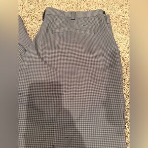 Men’s Nike Black and Charcoal Check Golf Pants